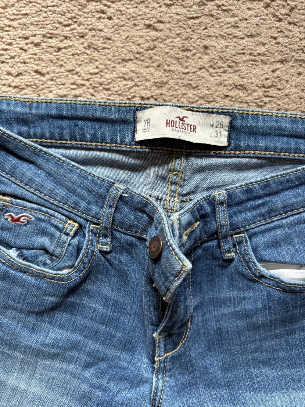 Hollister Dark Wash Skinny Jeans W28 L31 | Low Rise Denim 7R